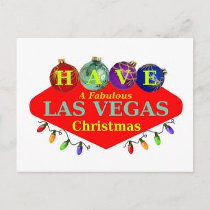 HA ett Fabulöst julvykort i Las Vegas Helg Vykort
