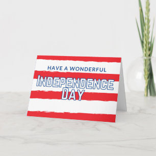 Ha ett fantastiskt Independence day-kort Kort