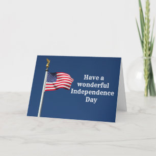Ha ett fantastiskt Independence day-kort Kort