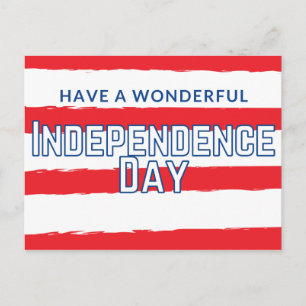 Ha ett fantastiskt vykort för Independence day