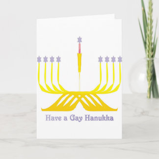 Ha ett glatt Hanukka hälsningkort Helgkort