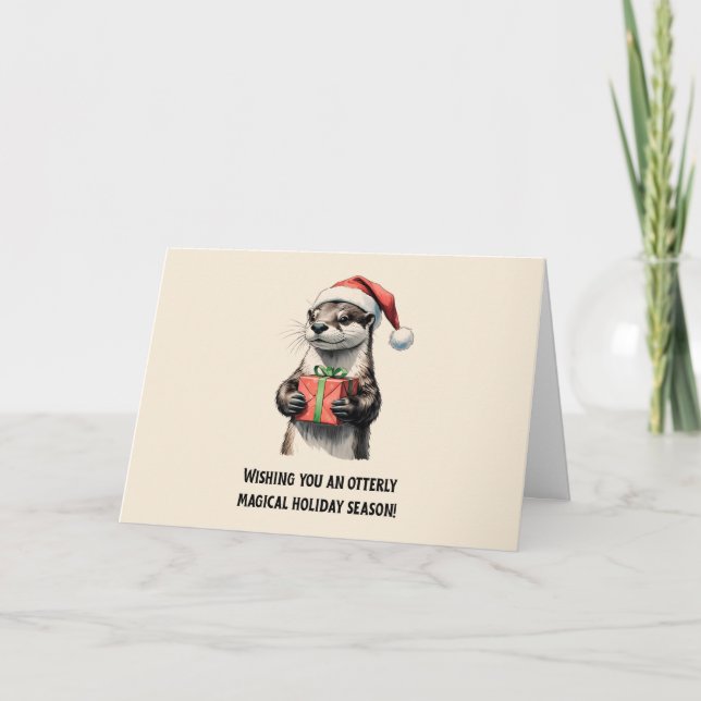 Ha ett Glatt julkort för Helgdag Helgkort (Framsida)