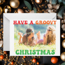 Ha ett Groovy-julljort, Hippie-fotokort