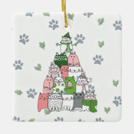 Ha ett Hårig, lilla jul! Julgransprydnad Keramik