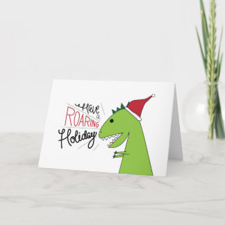 Ha ett Helgdag T-Rex-julkort Helgkort
