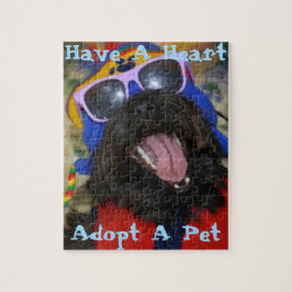 Ha ett hjärta. Anta ett sällskapsdjur. Pussel