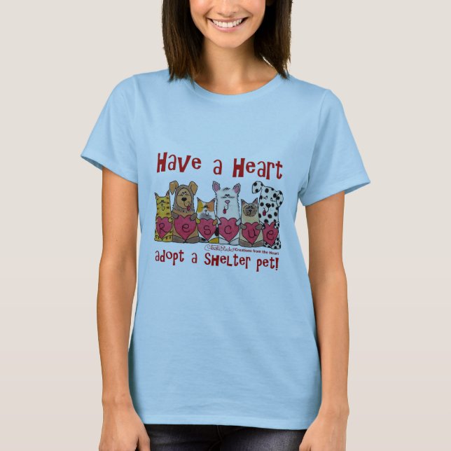 Ha ett hjärta tee shirt (Framsida)