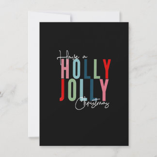 Ha ett Holly Julafton Jolly-julregnbåge_1 Inbjudningar