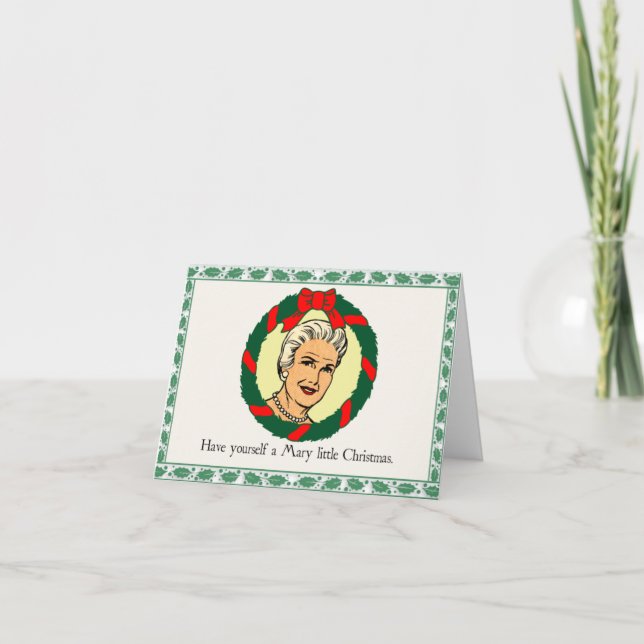 "Ha ett Mary Little jul Card" Helgkort (Framsida)