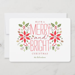 Ha ett Merry- och Bright julkort