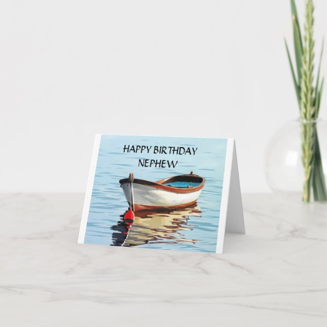 HA ETT MYCKET LYCKLIG "BIRTHDAY" TILL "NEPHEW"-KOR KORT (Framsida)