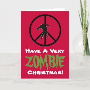 Ha ett mycket ZOMBIE-julklapp Helgkort