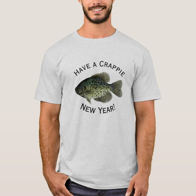 "Ha ett nytt år för Crappie" att presentera den Tee (Framsida)