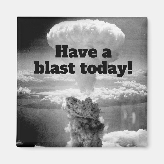 Ha ett sprängtest av atombomb i sista Roligten Magnet (Framsidan)