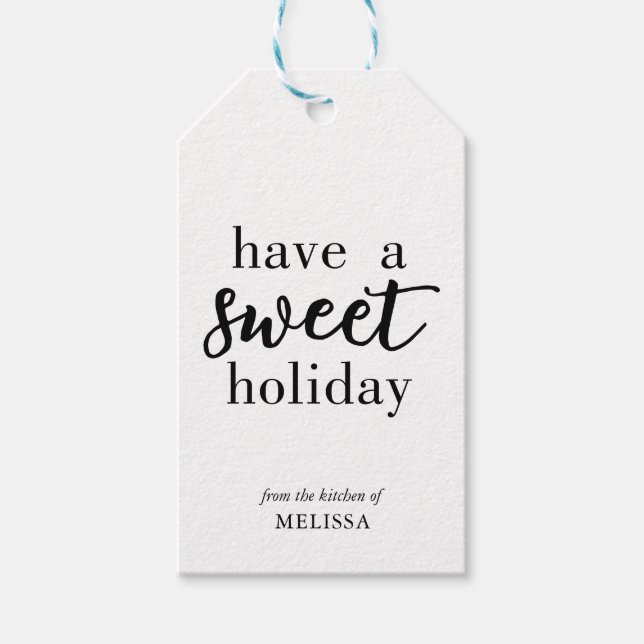 Ha ett svalt Helgdag Bakat varuskript Presentetikett (Framsidan)