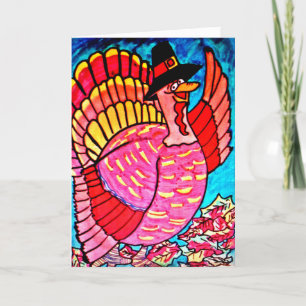 HA ETT THANKSGIVING-kort för ROLIGT Helgkort