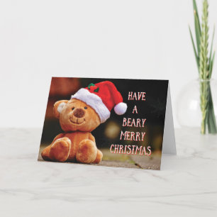 Ha ett tomt kort för Beary god jul