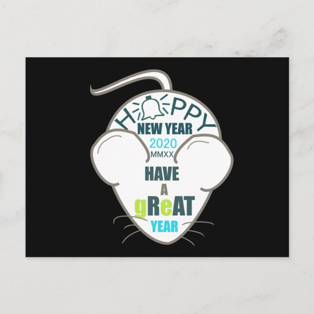 ha ett underbart år 2020 vykort (Framsida)