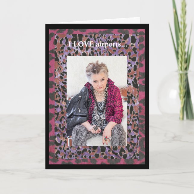 Ha ett underbart resa-registrerat gratulationskort kort (Framsida)