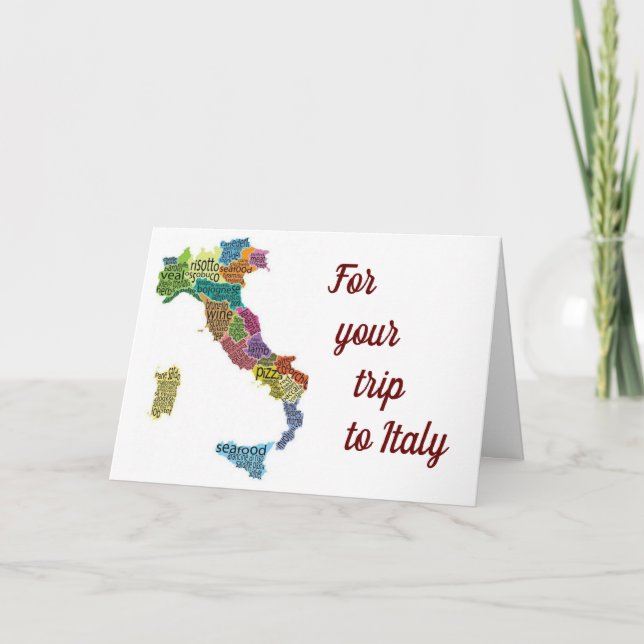 HA ETT "UNDERBART RESA" TILL ITALIEN KORT (Framsida)