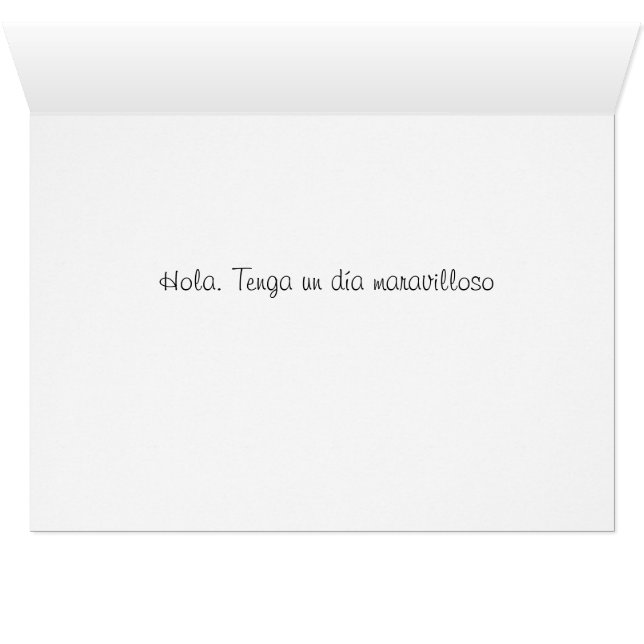 Ha ett underbart språk på spanska dagen hälsningskort (Insidan Horizontal (UnderSidan))