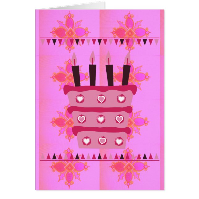 Ha ett vackert, vackert Grattis på födelsedagen Hälsningskort (Framsidan)