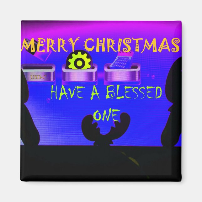 Ha ett välsignat God jul - en Festive Digital Magnet (Framsidan)