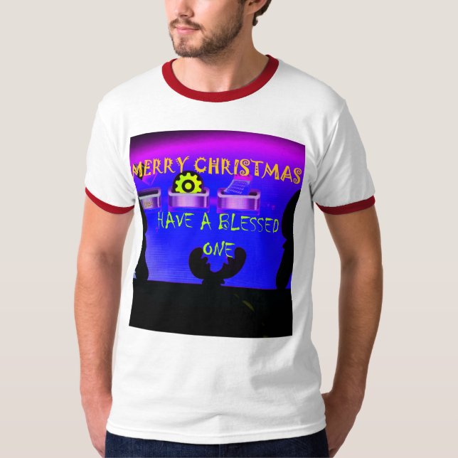 Ha ett välsignat God jul - en Festive Digital T Shirt (Framsida)