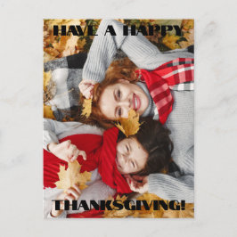 Ha ett vykort för foto-Helgdag i Happy thanksgivin