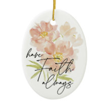 Ha Faith alltid vattenfärgsblomma Christian