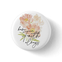 Ha Faith alltid vattenfärgsblomma Christian