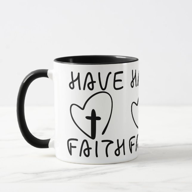 Ha Faith Bold Two Tone Mugg (Vänster)