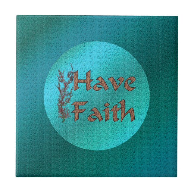 Ha Faith Inspirational Kakelplatta (Framsidan)