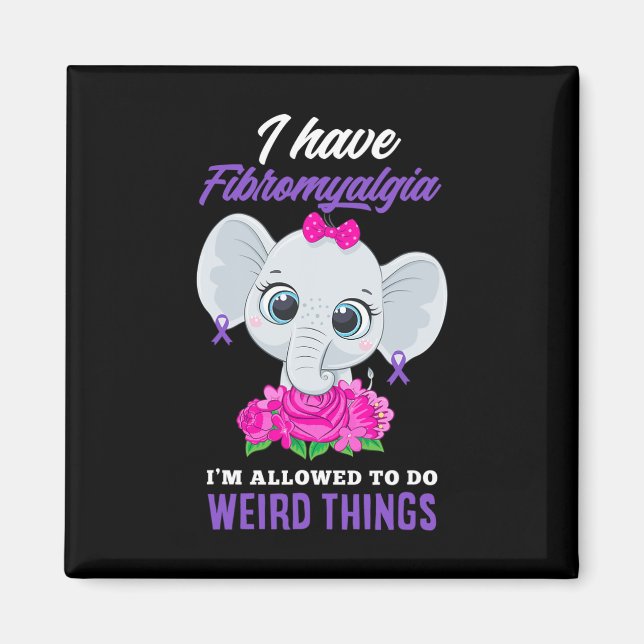 Ha fibromyalgi, jag får göra Konstig Fibromya Magnet (Framsidan)