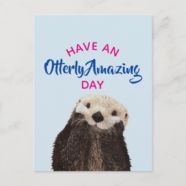 Ha foto för utter Otterly för den fantastiska Vykort (Framsida)