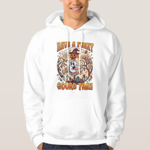 Ha Funky Gourd Tid Halloween Spökpumpa_1 Hoodie