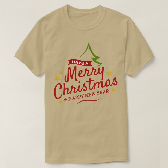 ha God jul och Gott nytt år T Shirt (Design framsida)