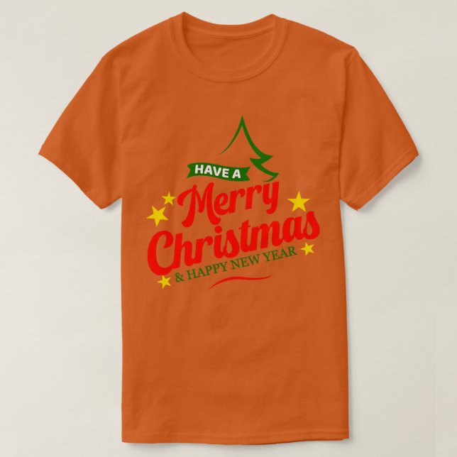 ha God jul och Gott nytt år T Shirt (Design framsida)