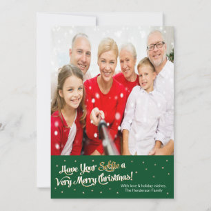 Ha Grönten för ditt självständiga kort i God jul