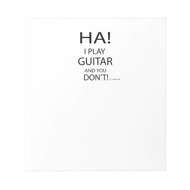 Ha Guitar Anteckningsblock (Framsida)