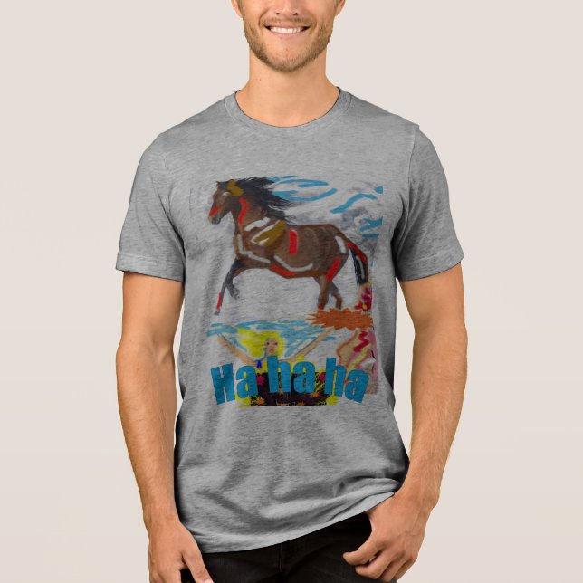 HA ha ha leende T Shirt (Framsida)
