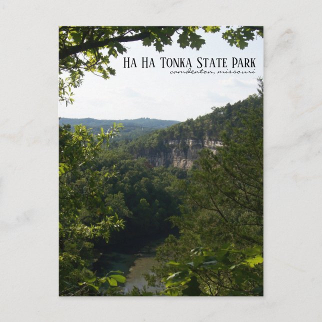 Ha Ha Tonka State Park i Camdenton Missouri Vykort (Framsida)