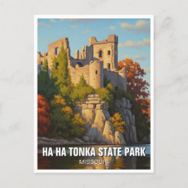 Ha Ha Tonka State Park Missouri Resor Vykort