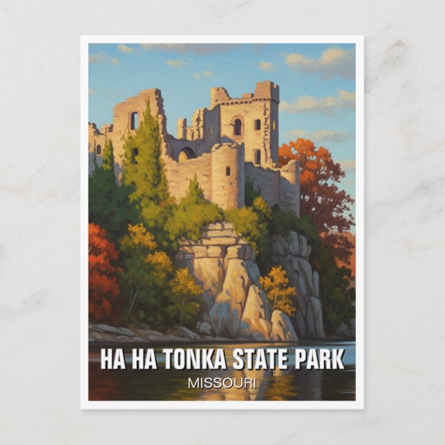 Ha Ha Tonka State Park Missouri Resor Vykort (Framsida)