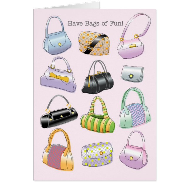 Ha hänger lös av roligt! hälsningskort (Framsidan)