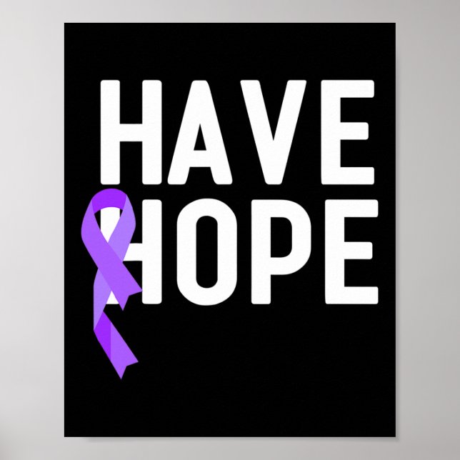 Ha hopp Lila Ribbon Overdose Awareness End Add Poster (Framsidan)
