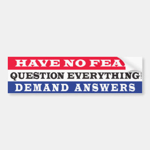 Ha ingen skräck bildekal