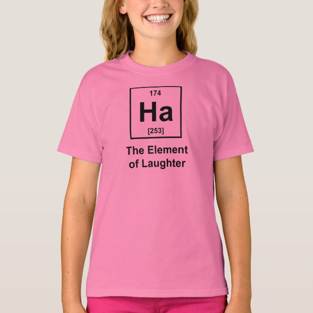 Ha, Inslag i skratten Tee (Framsida)