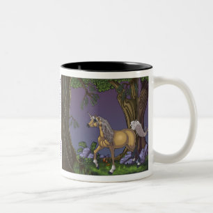 Ha kaffe med en Unicorn Två-Tonad Mugg