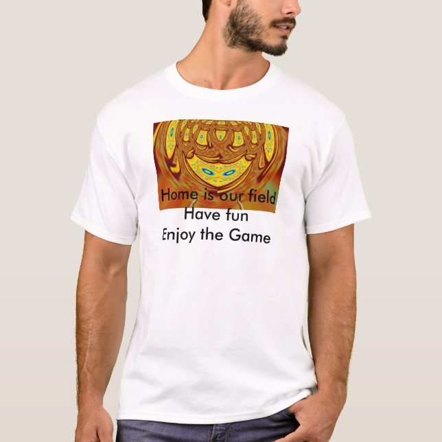 Ha kul och njut av matchen Basic T-Shirt-mall Tee (Framsida)